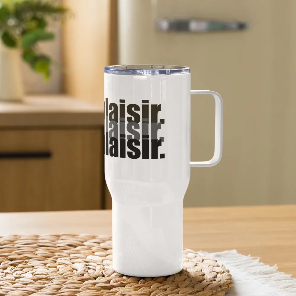 ''Ça fait plaisir'' Tasse de voyage avec poignée product image (11)