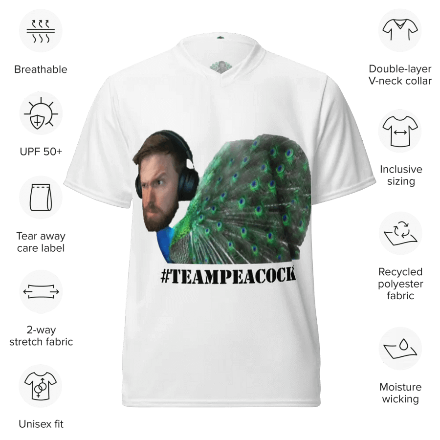 #TeamPeacock V-Neck product image (7)