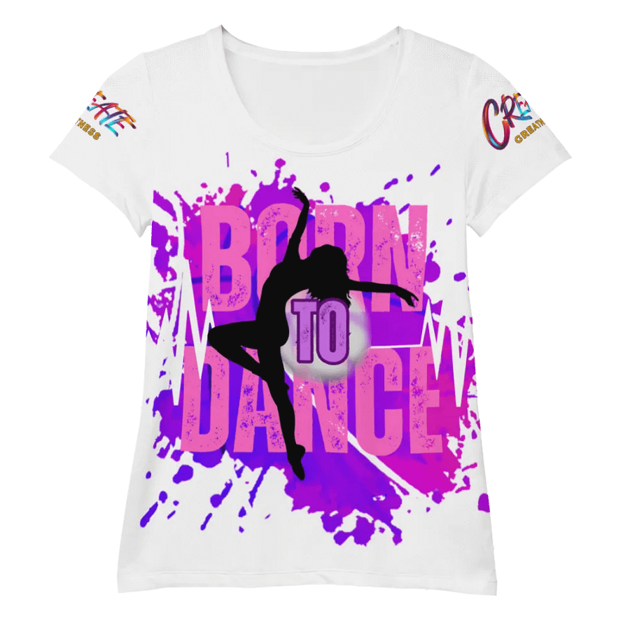 Dynamic Born to Dance Huge Print Athletic Tee product image (5)
