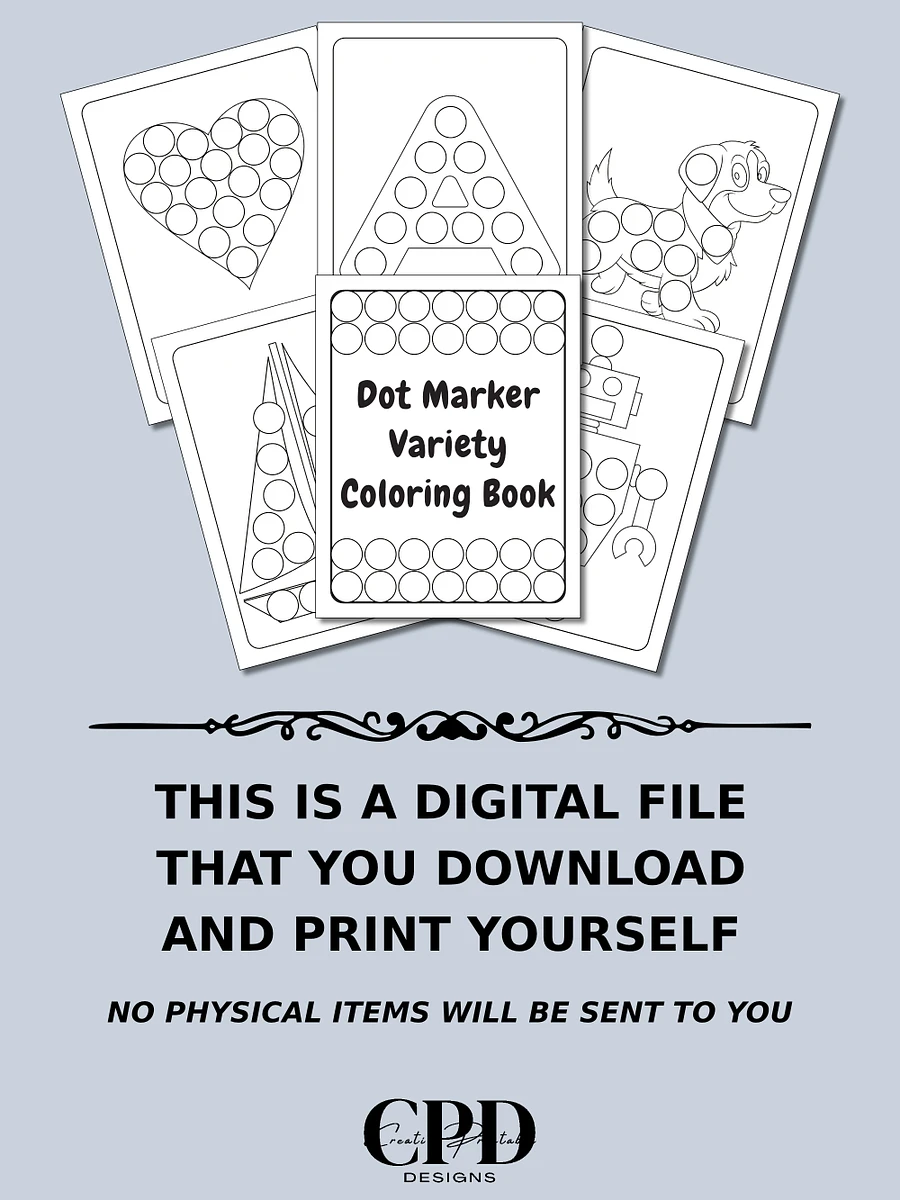 Printable Dot Marker Coloring Variety Bundle product image (11)