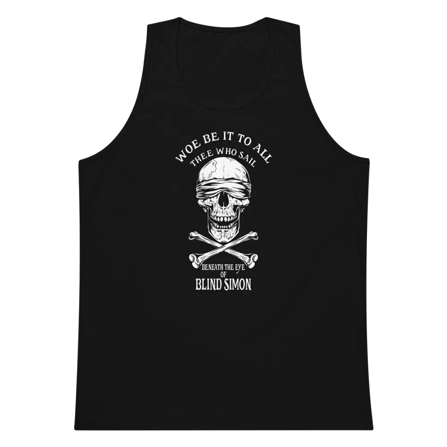 Blind Simon Unisex Tank Top - Blue Infinity product image (5)