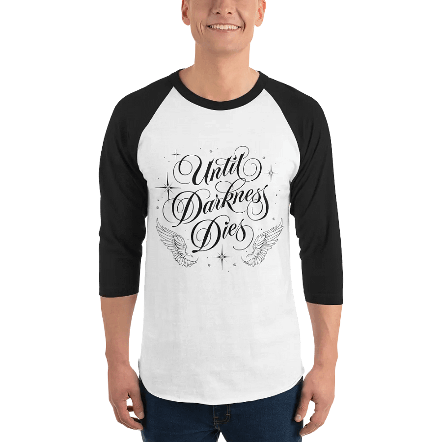 Until Darkness Dies (wings design) Fine Jersey Raglan Tee product image (33)