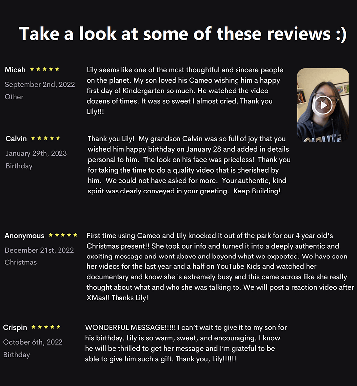 Personalized Video by Lily product image (2)