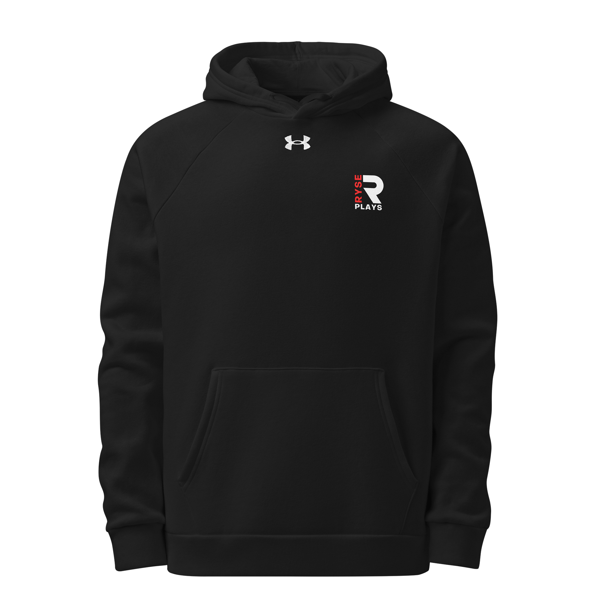 Ryse Plays Under Armour Hoodie Printed (White & Red Logo) product image (1)