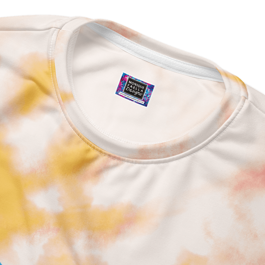 Unisex | BOURNE to Cape Cod™ Sweatshirt | Blue Logo on Pastel Tie-Dye Vibes | BRN.2C.C.™ | Eco-Friendly Comfort product image (4)