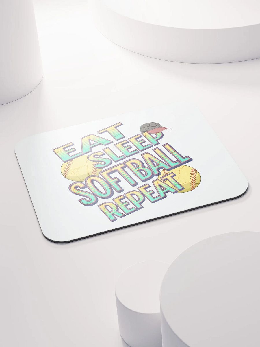 Eat Sleep Softball Repeat Lover's Dream Mouse Pad product image (4)