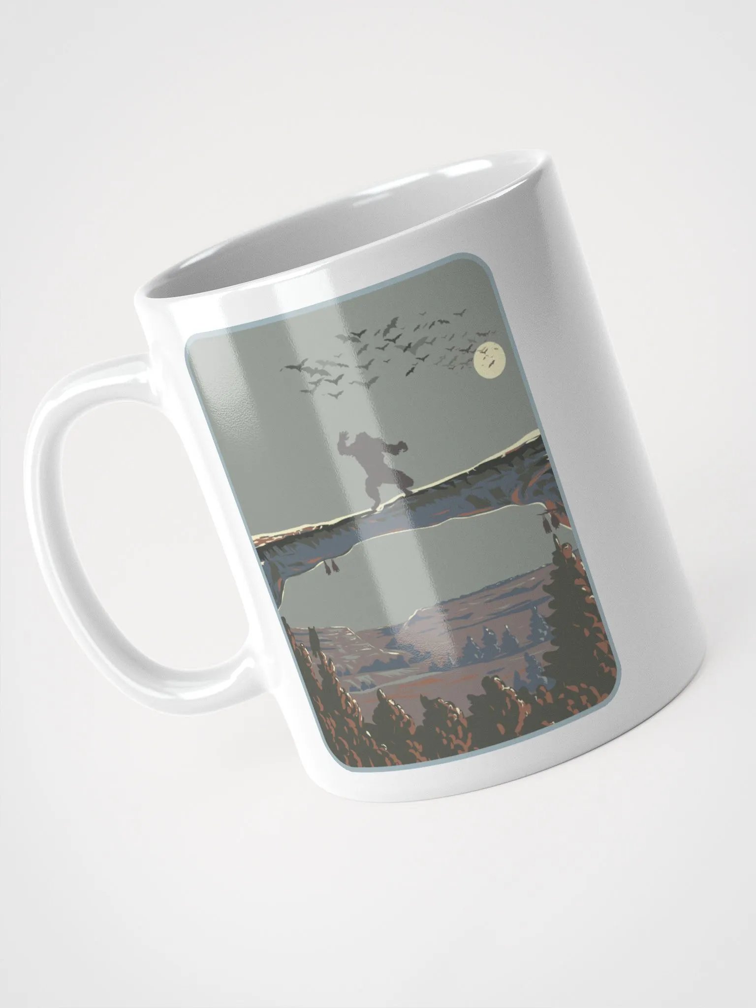 Skinwalker Moon White Mug product image (3)