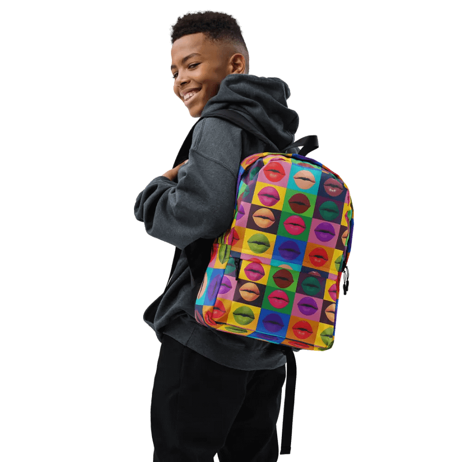 Pop Art Lips All-Over Backpack product image (7)