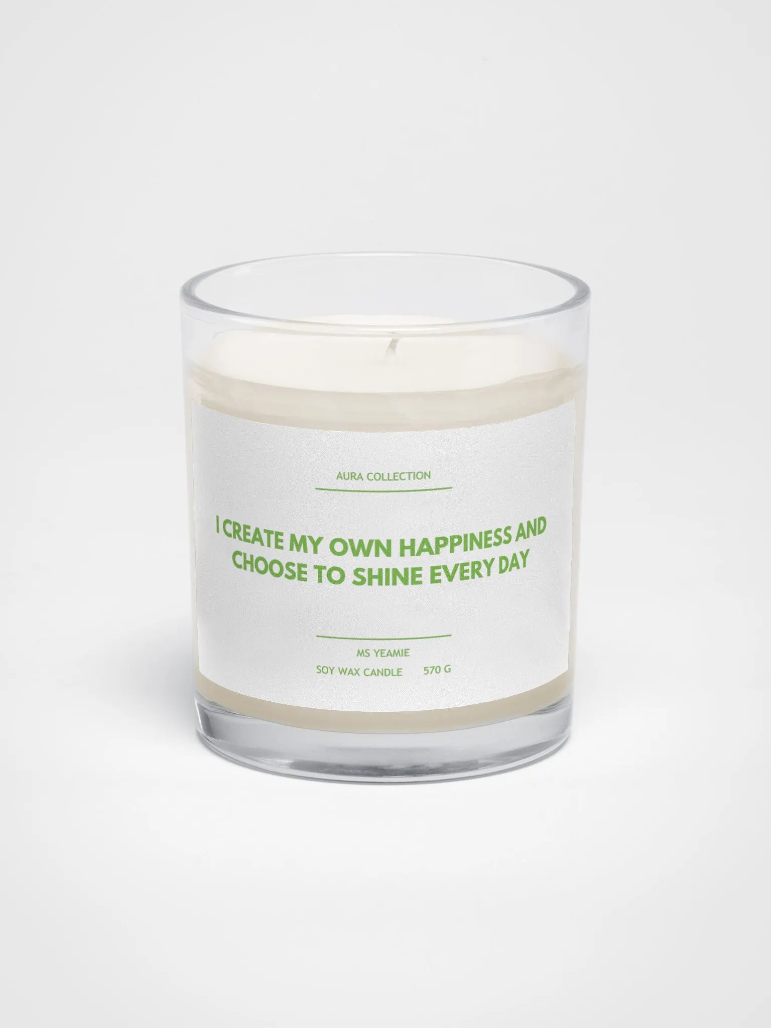 AURA COLLECTION Soy Wax Candle: Create Your Own Happiness product image (1)