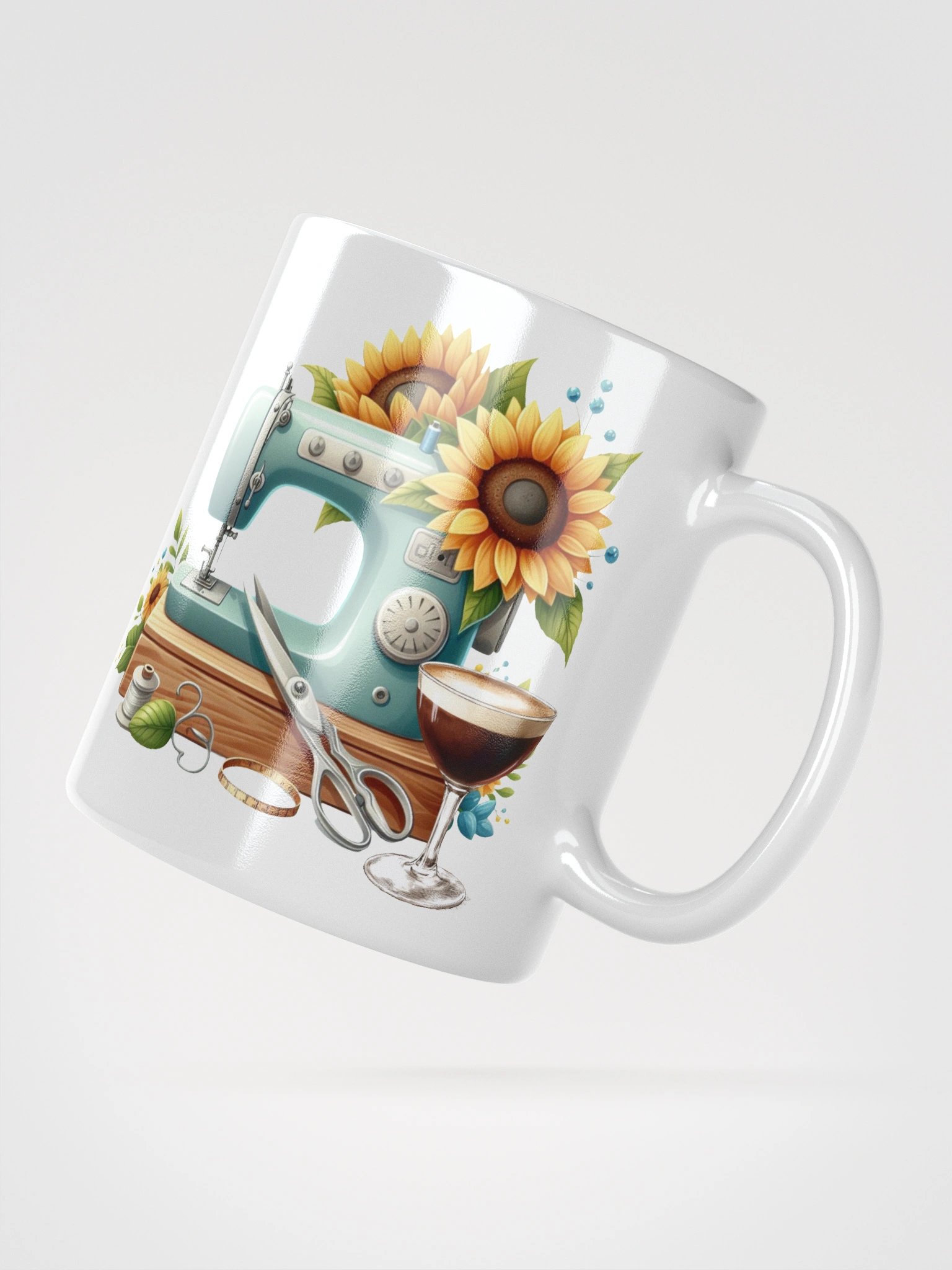Sunflower Sewing Delight Mug product image (8)