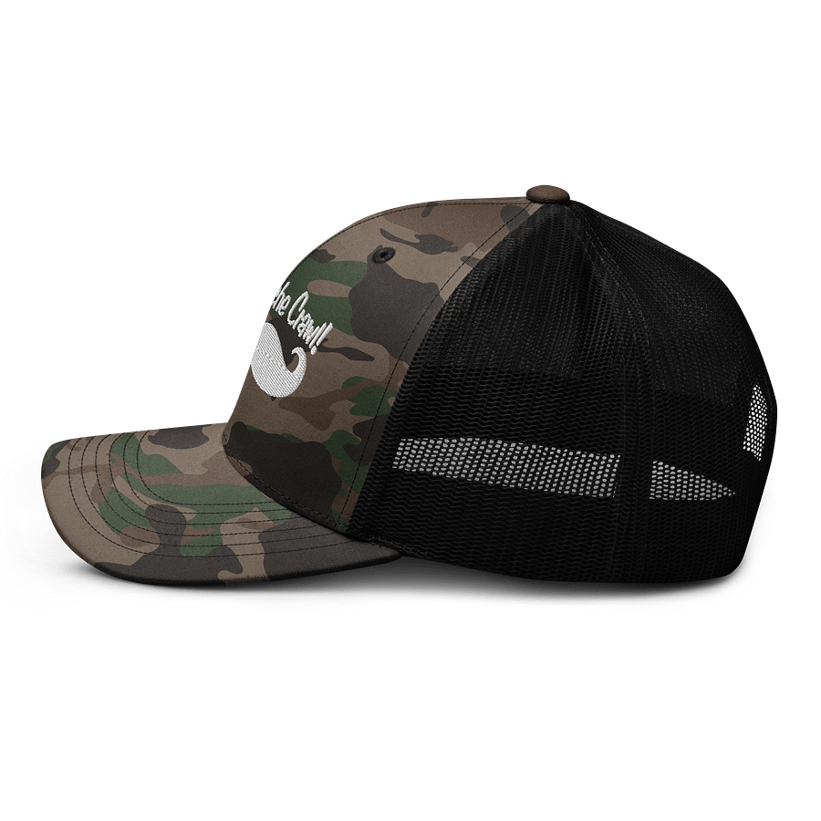 The Mustache Crawl Camo Trucker Hat product image (4)