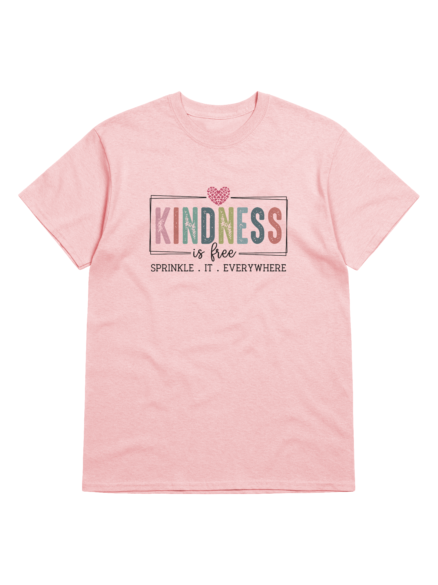 Kindness Is Free T-Shirt – Positive Quote Cotton Tee product image (5)