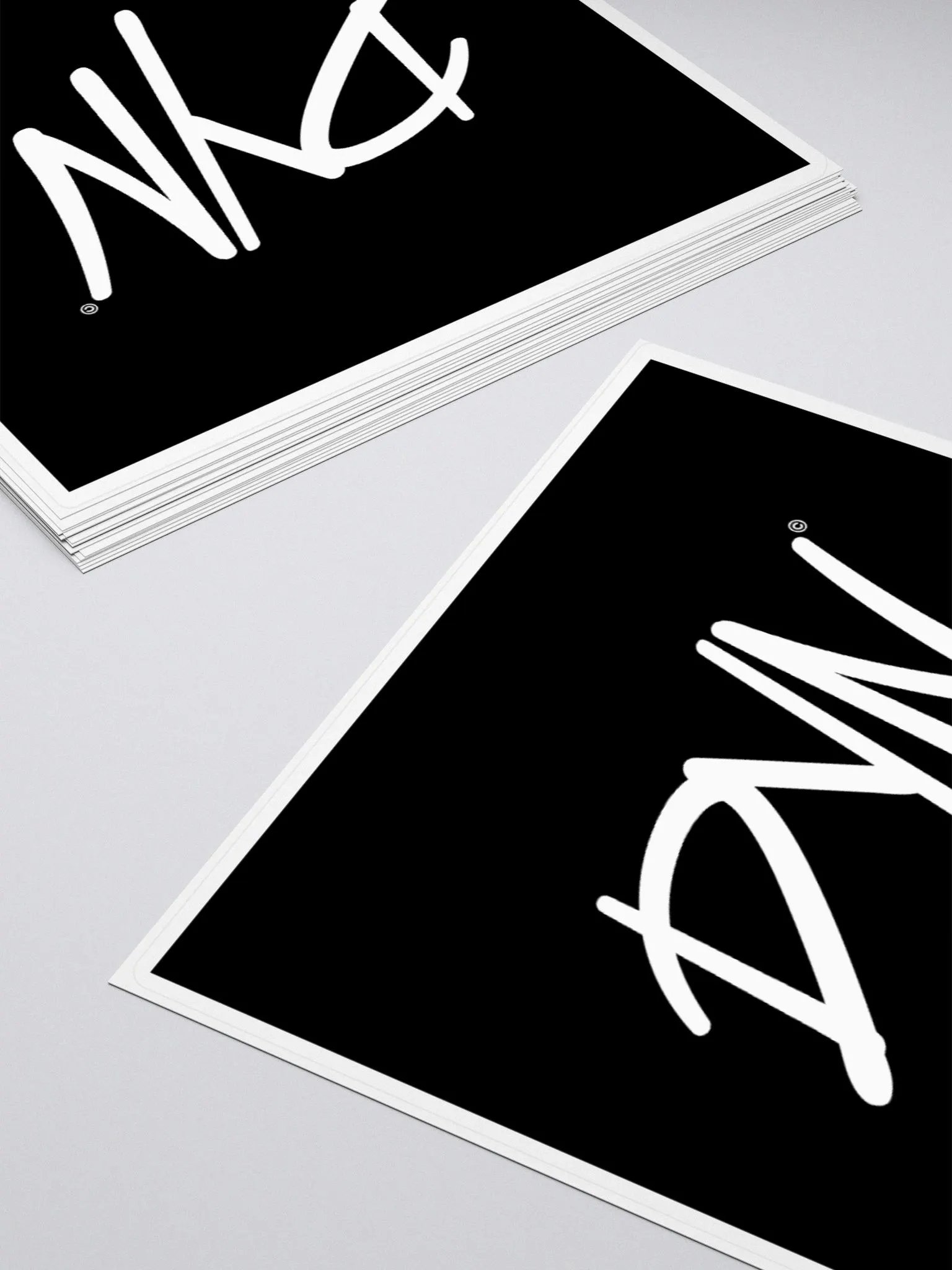 DYN Logo Sticker (White) product image (4)