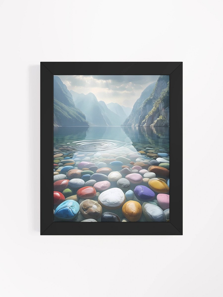 Tranquil Mountain Lake Framed Poster product image (5)