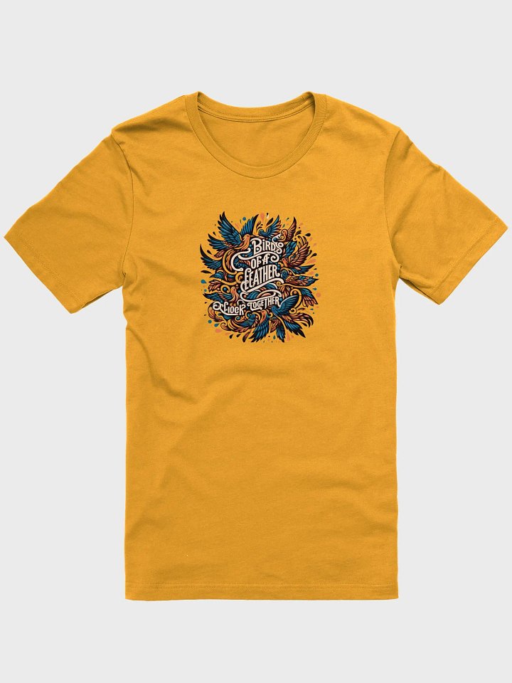 Birds of a Feather T-Shirt - Typographic Art product image (1)