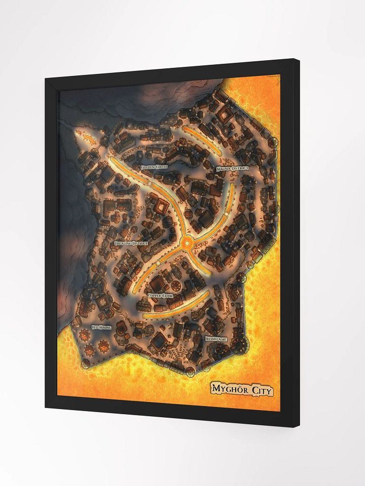 Night Myghör City FRAMED POSTER 16'' X 20'' product image (6)