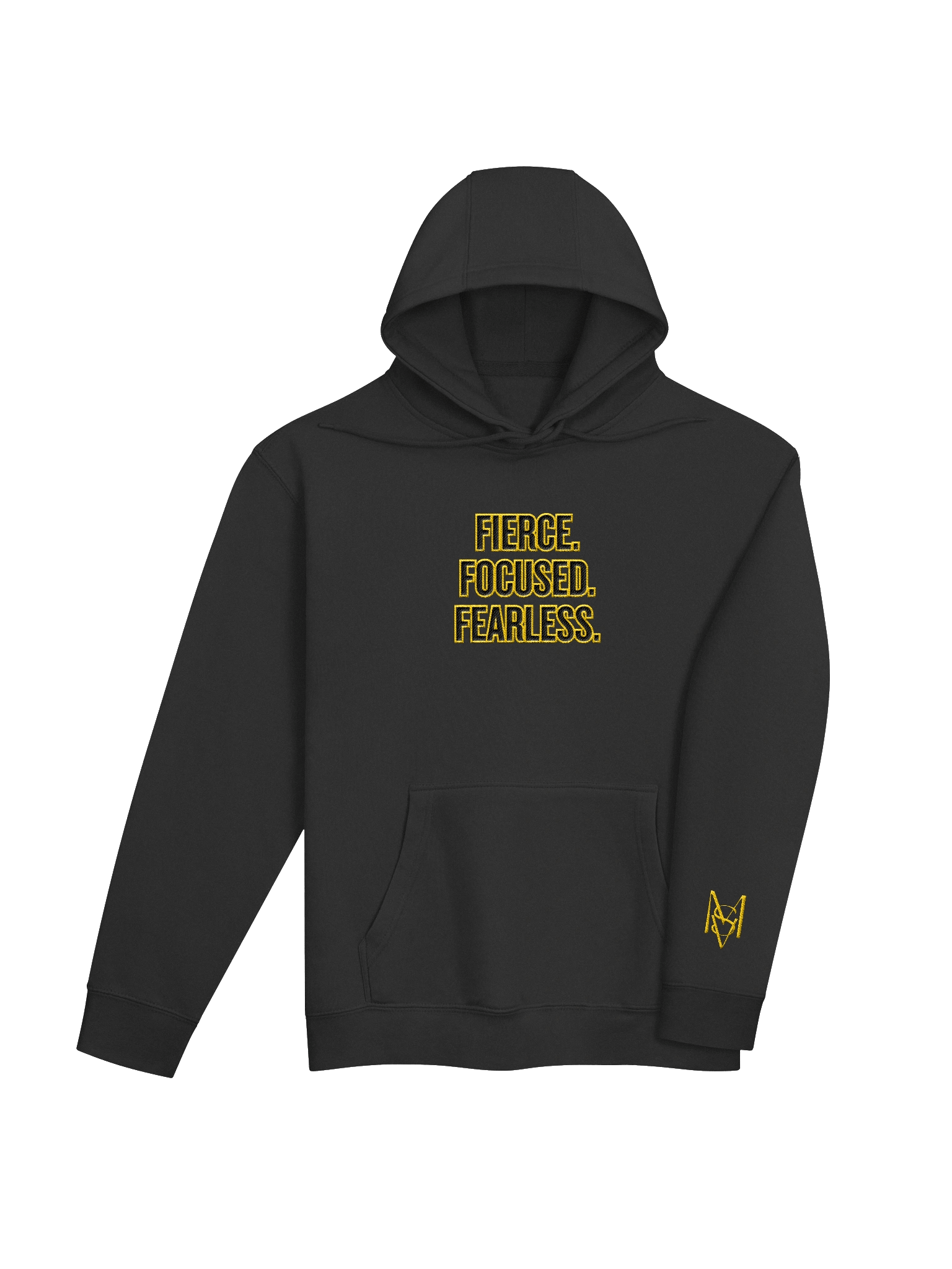 Modern Fierce. Focused. Fearless. Embroidered Hoodie | Team Verga Empowerment Collection product image (1)