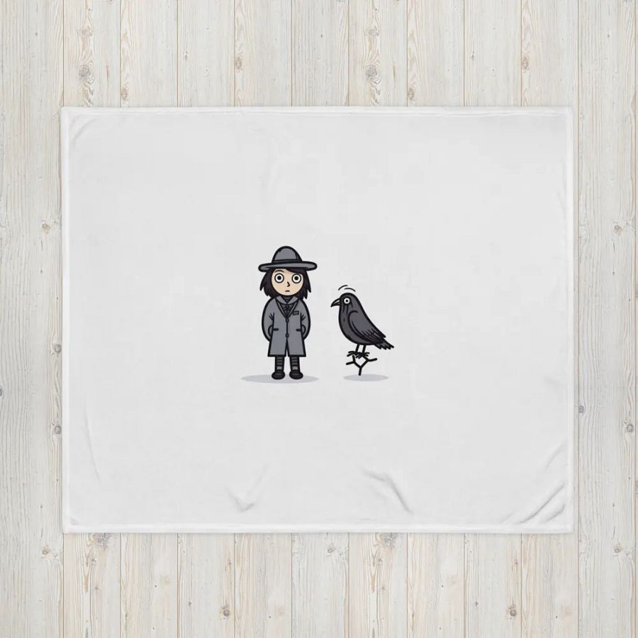 Throw Blanket - The Crow Man & Crow 127 × 153 cm product image (4)