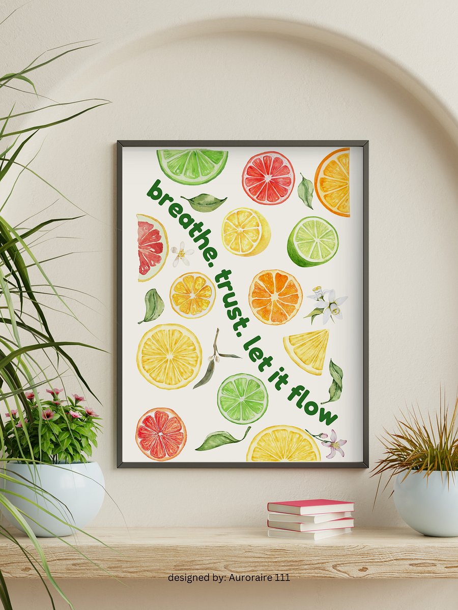Let It Flow - Printable Wall Art | Digital Poster Download | Multiple Sizes Included product image (6)
