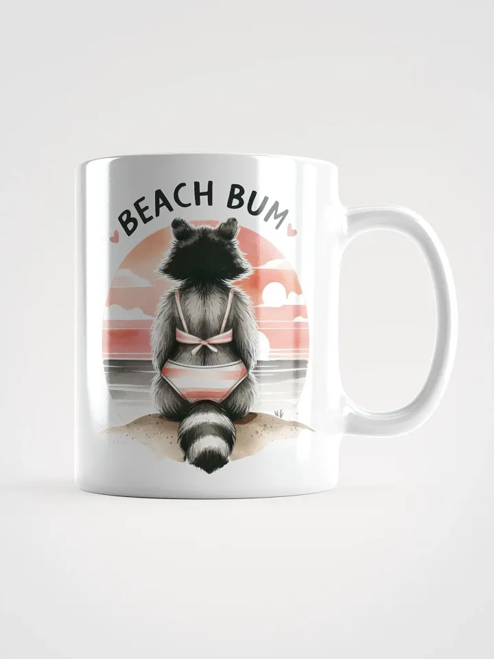 Bikini Beach Bum Raccoon Mug product image (2)