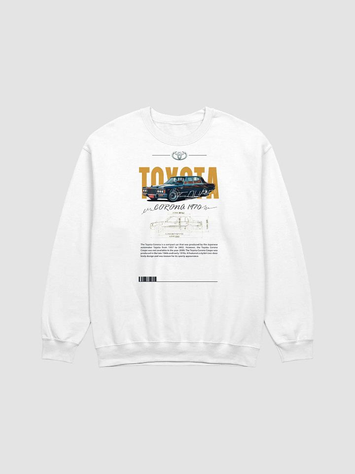 Toyota Classic White Crewneck Sweatshirt – Premium Cotton Blend product image (1)