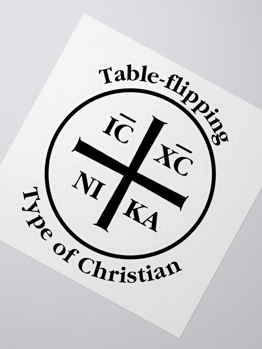 Table Flipper Sticker (Black) product image (4)