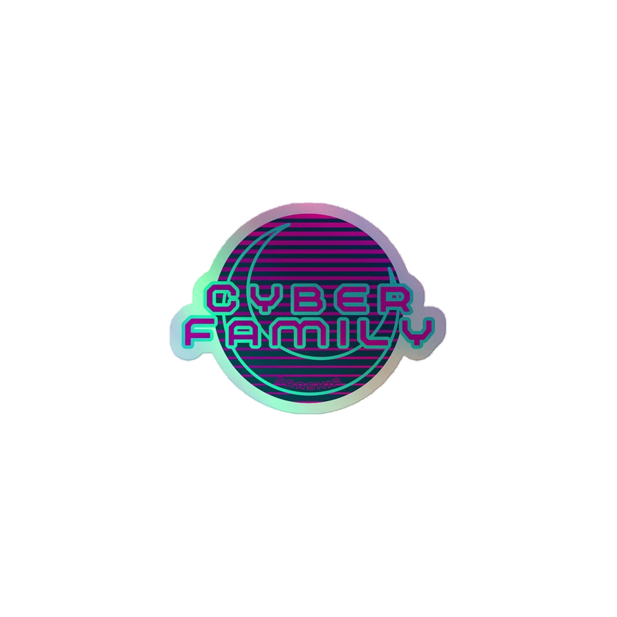 Cyber Family Holographic Sticker product image (1)