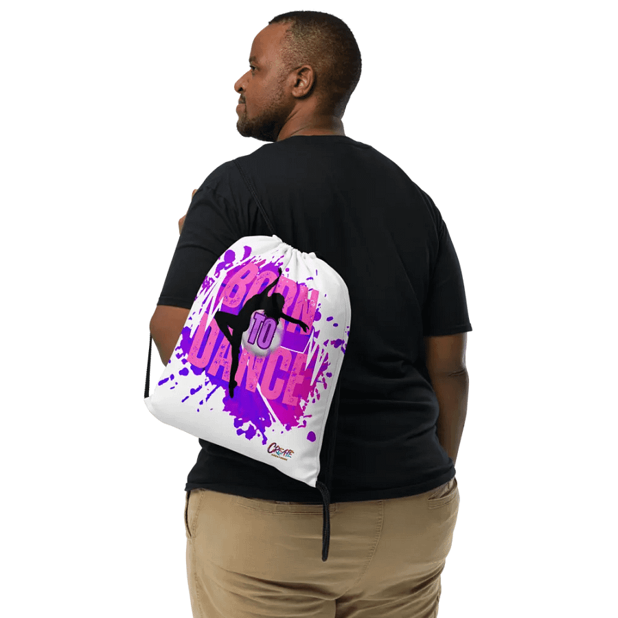 Born to Dance Her Silhouette Full Print Drawstring Bag product image (6)