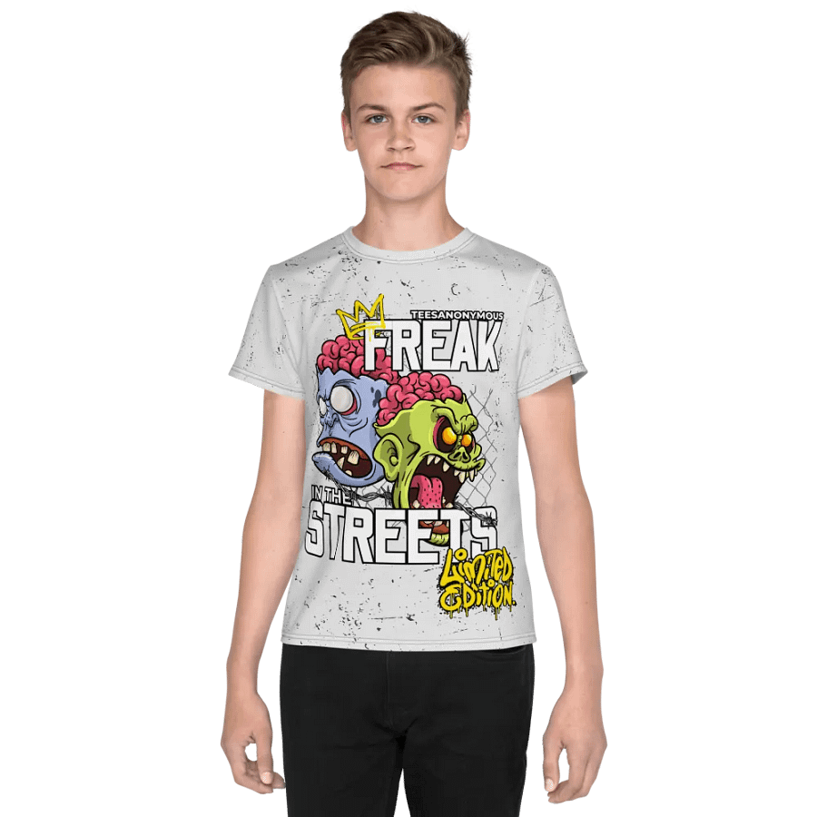 Youth Graphic Tee – Freak in the Streets v1 product image (3)