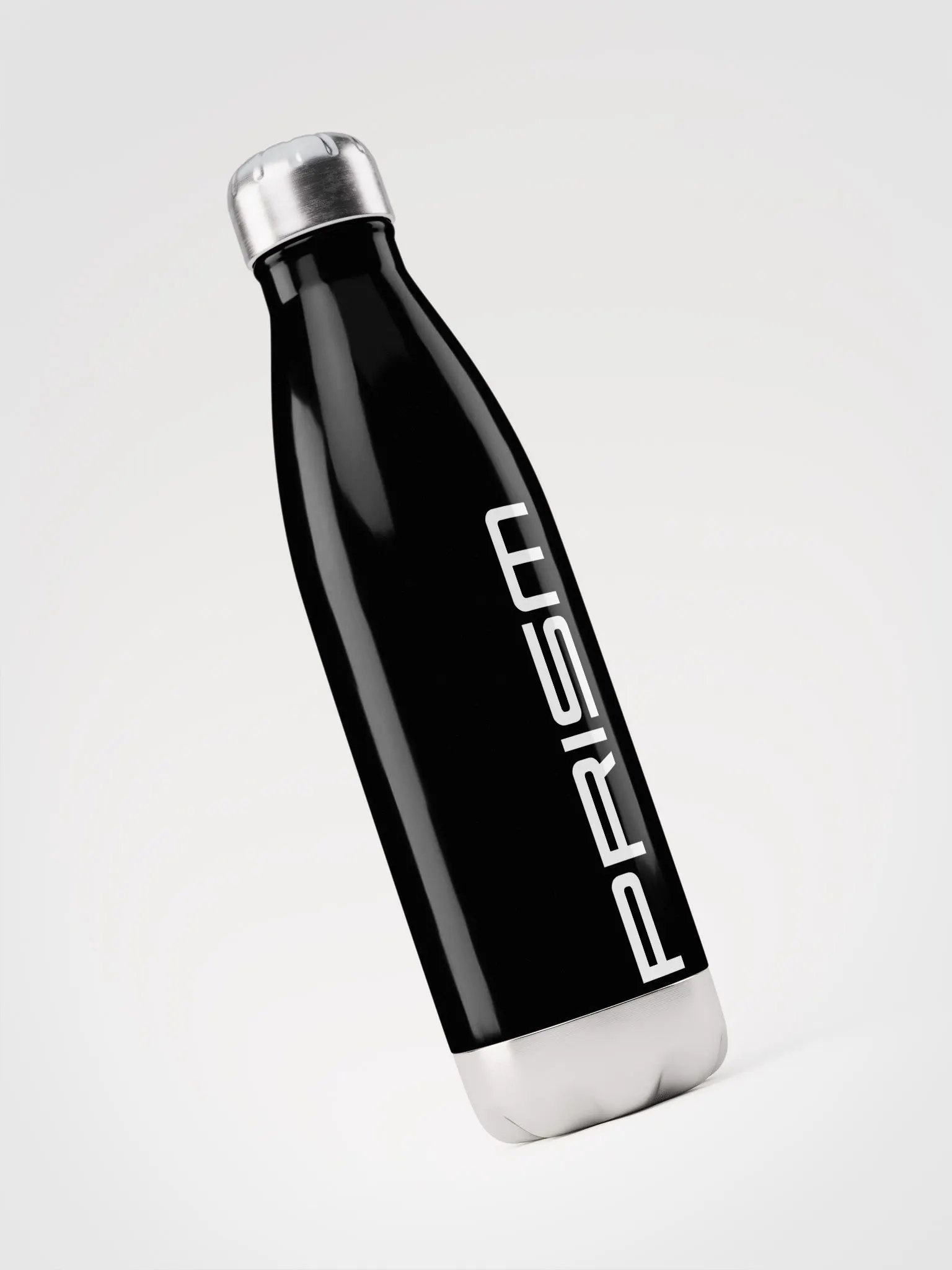 Black Stainless Steel Water Bottle - Classic Prism Label product image (4)