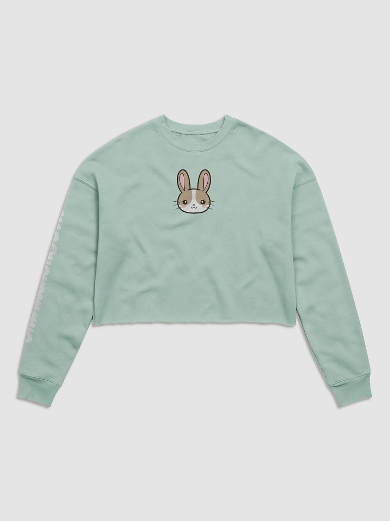 Bunny Women's Fleece Crop Sweatshirt