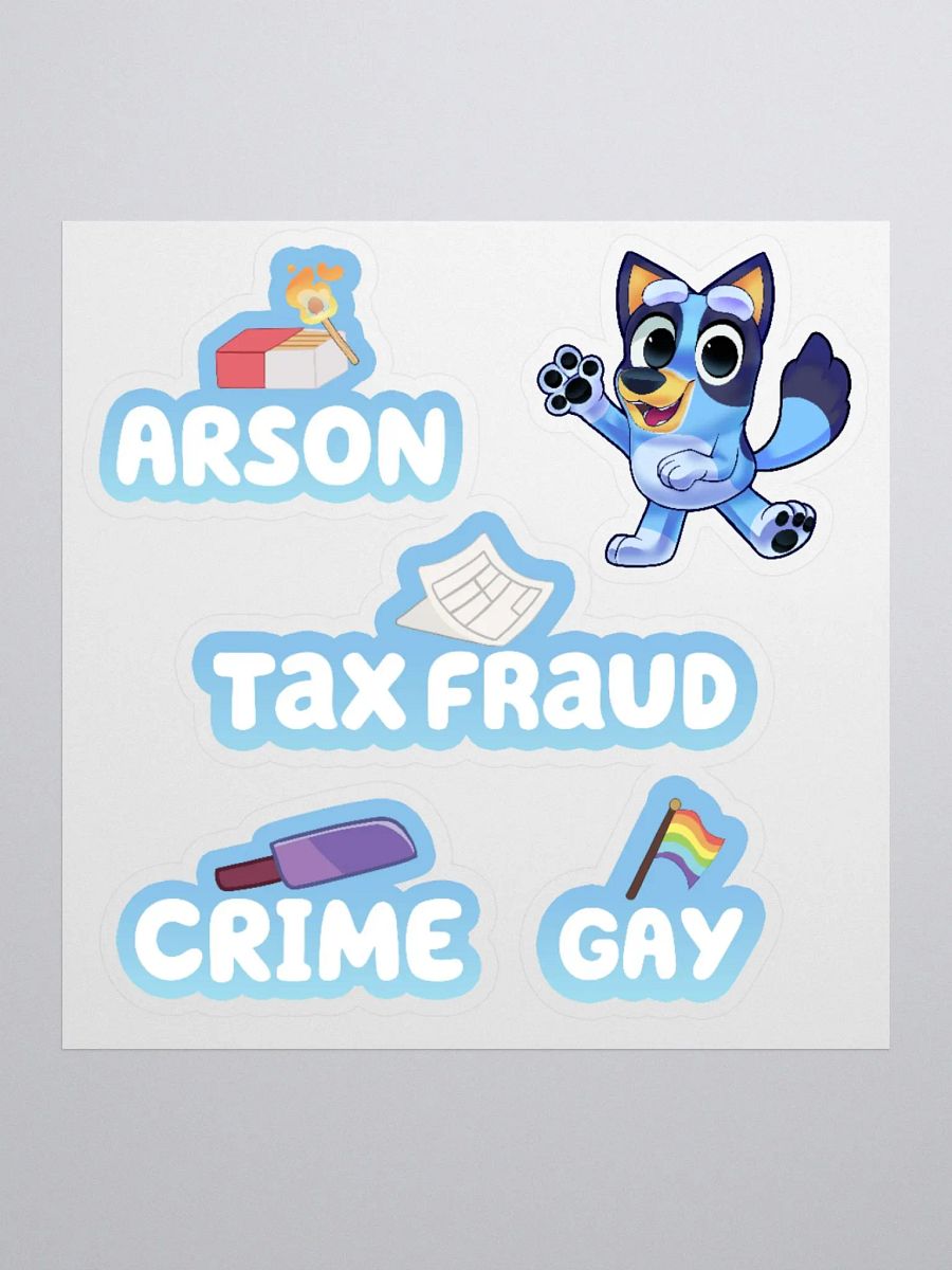 Rejected Bluey Episodes Sticker sheet product image (1)