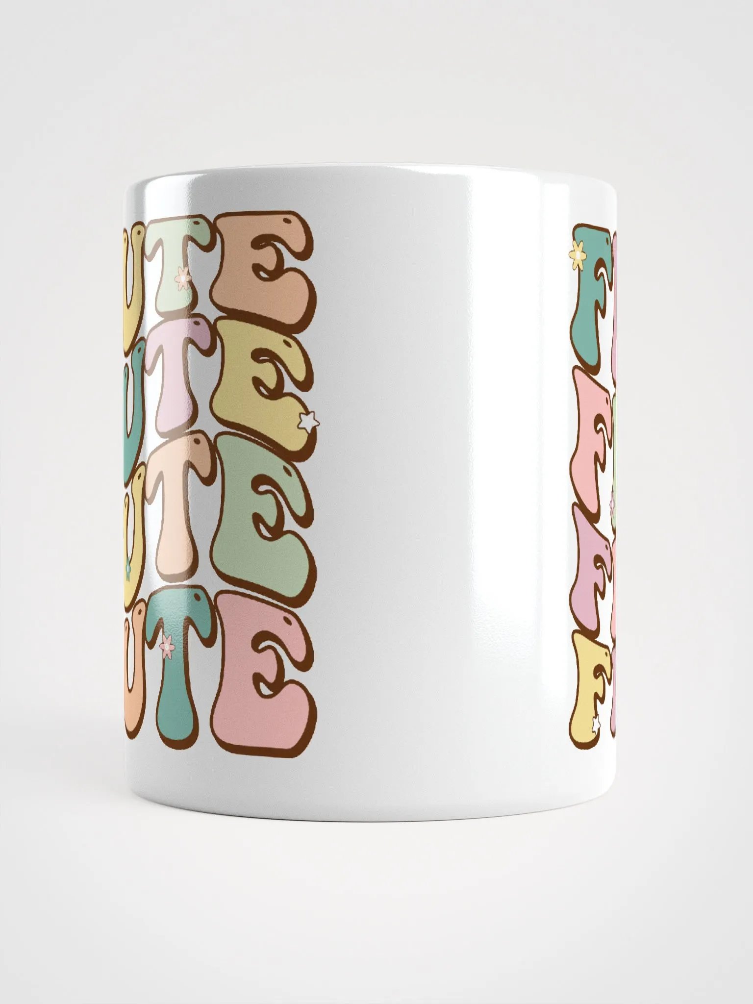 Groovy Wavy Flute Mug Pastel 11oz, 15oz (white background) product image (5)