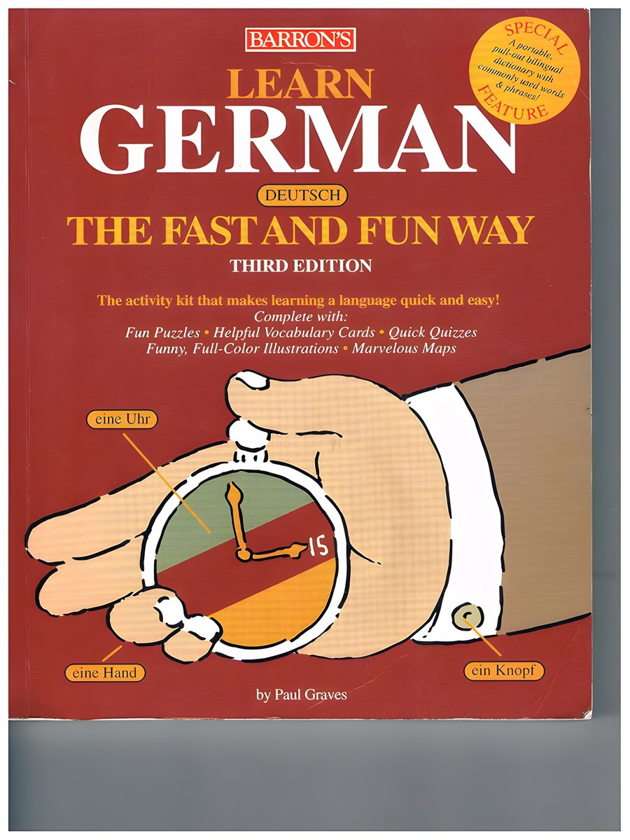 Learn German the Fast and Fun Way: The Ultimate Beginner’s Guide with Games & Flashcards product image (1)