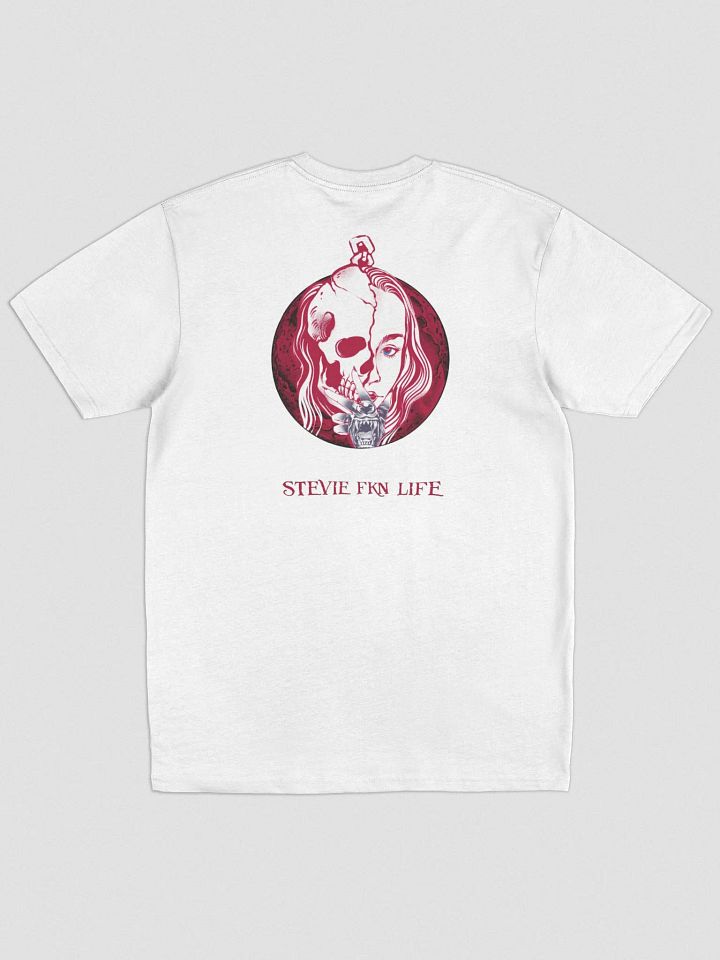 Premium Tee Stevie FKN Life (White/red) product image (2)
