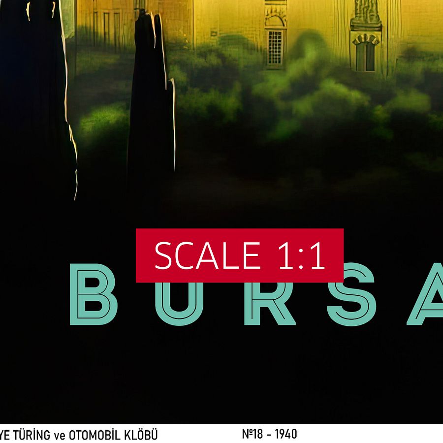Bursa, Turkey 1940 — retro vintage travel poster product image (5)