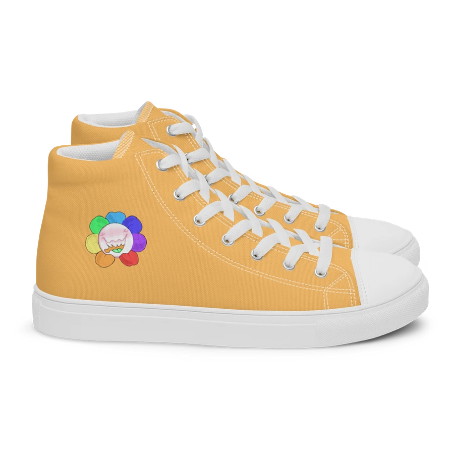 Pastel Orange and White Flower Sneakers product image (15)
