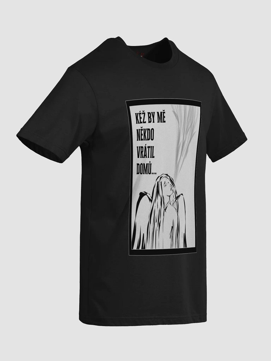 Kéž by mě někdo vrátil domů Black T-shirt product image (3)