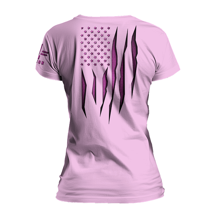 Pink Carbon Onyx Flag Women's Relaxed Fit product image (1)