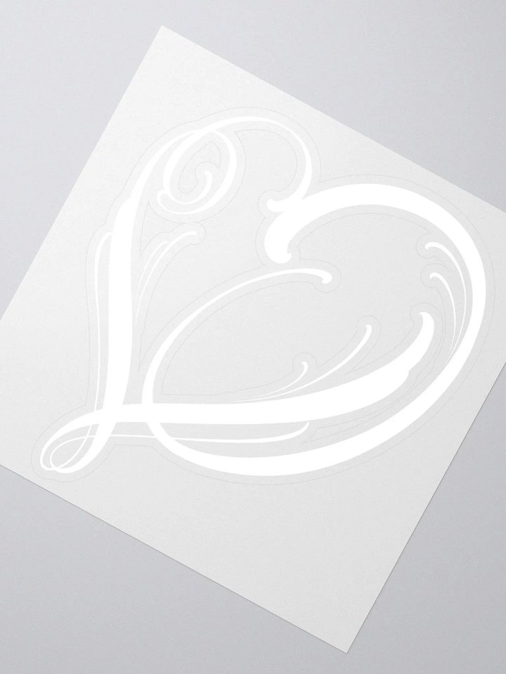 White Logo Sticker product image (2)