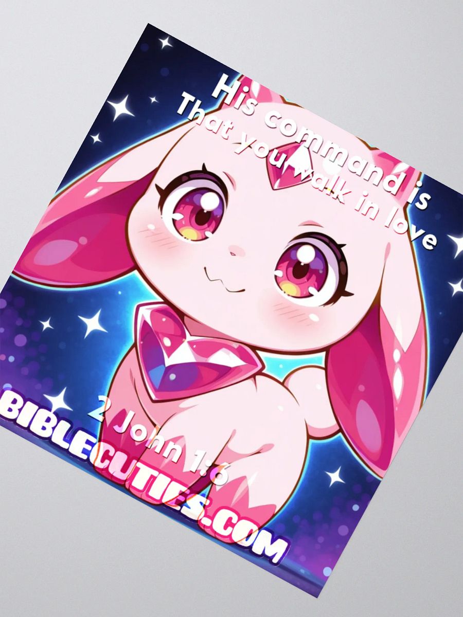 Bible Cutie Nessa - His command is that you walk in love Sticker product image (2)
