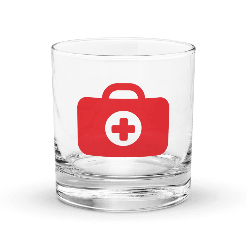 "First Aid Kit" Rocks Glass product image (1)