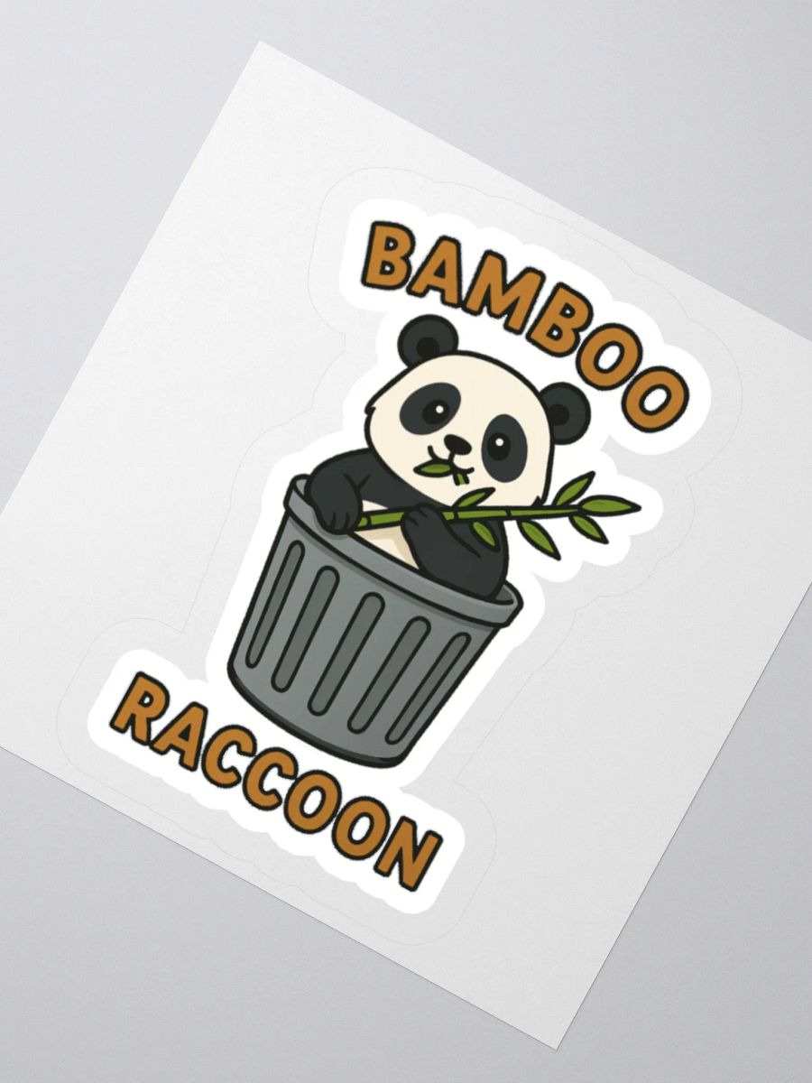 Bamboo Raccoon Sticker product image (2)