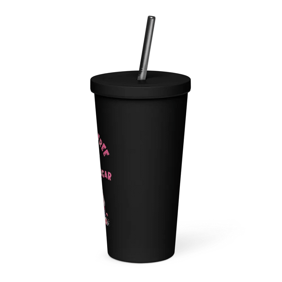 Sugar/Sugar Free Insulated Tumbler with straw product image (2)