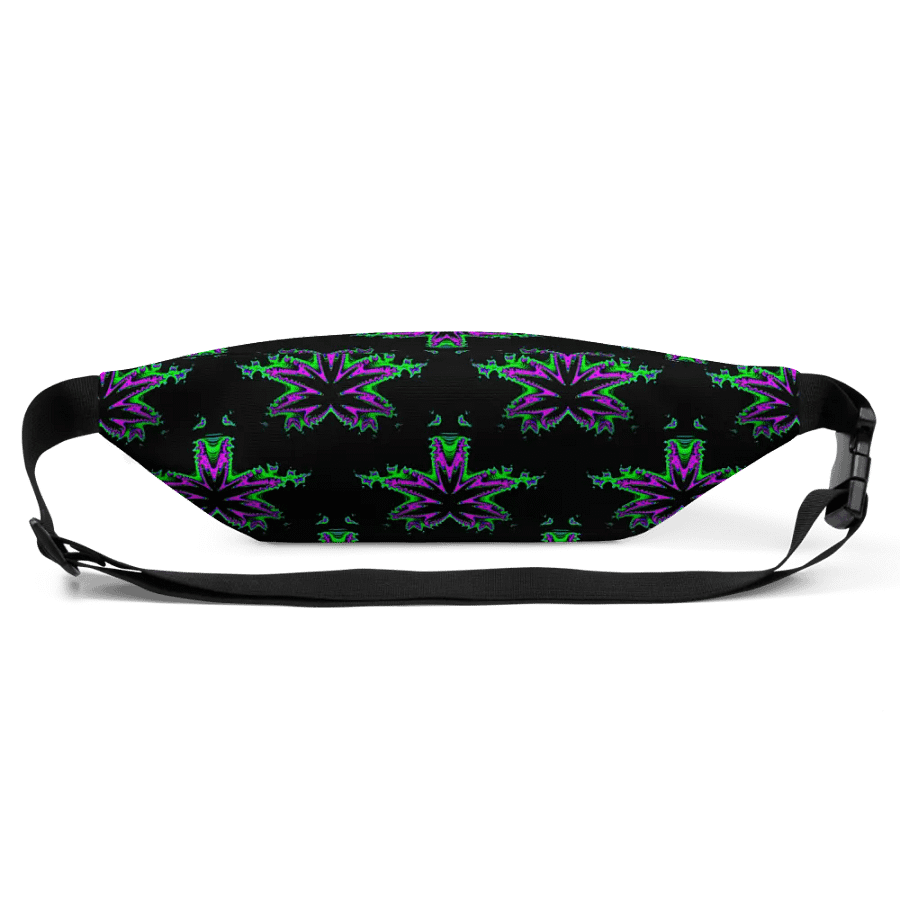 Weed 420 Fanny Pack, Cannabis Twisted Budz Bag, Pot Leaf Pattern Stoner Art Accessory product image (3)