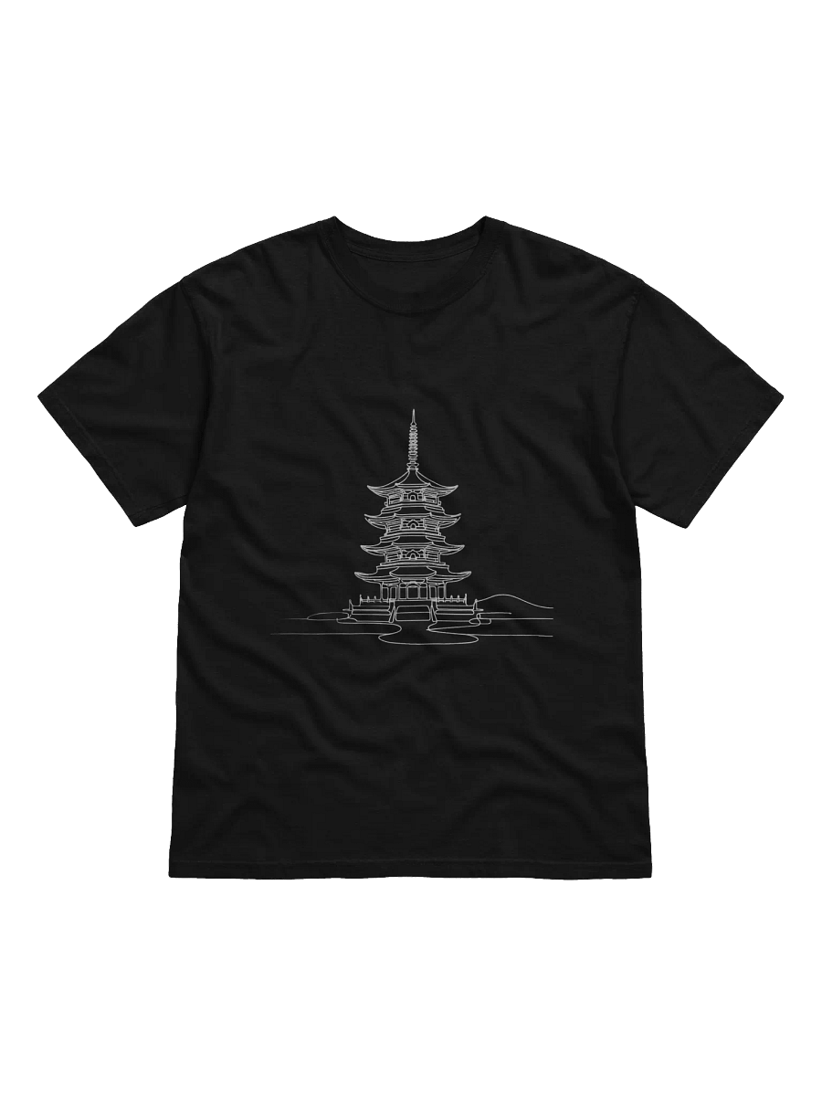 Japanese Pagoda Line Art T-Shirt product image (3)
