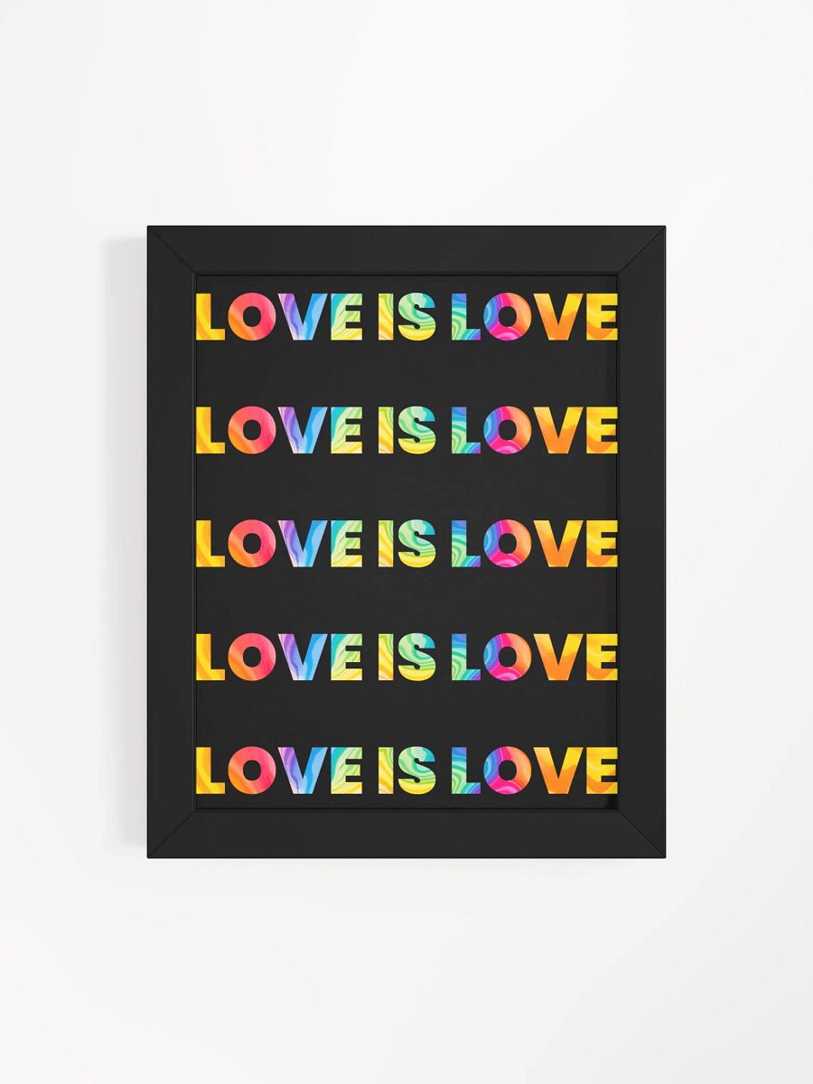 Love is love wall art - 8 x 10 inches product image (4)