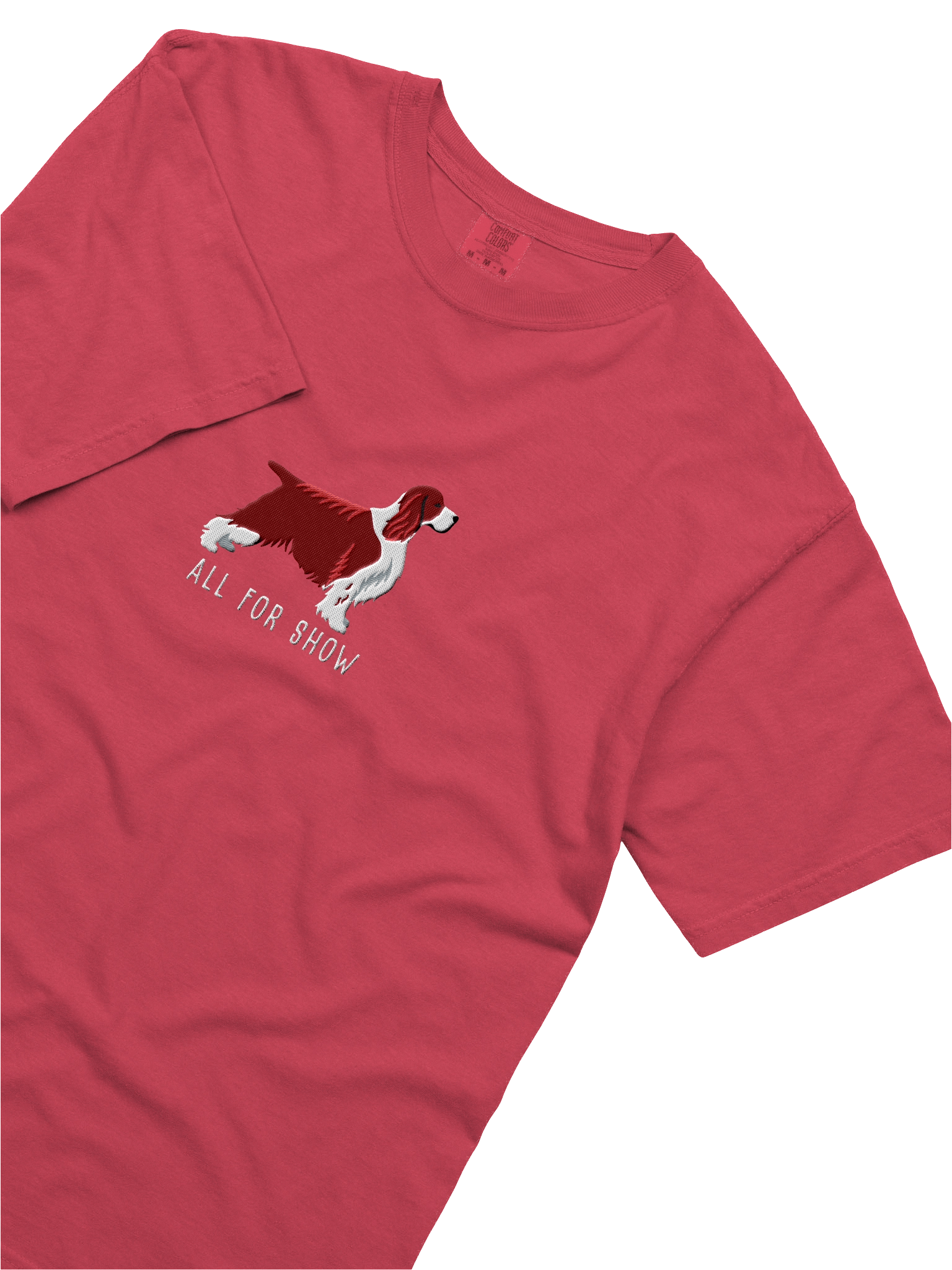 All For Show T-Shirt(Embroidered) of a Springer Spaniel(Liver, Show Type) product image (45)