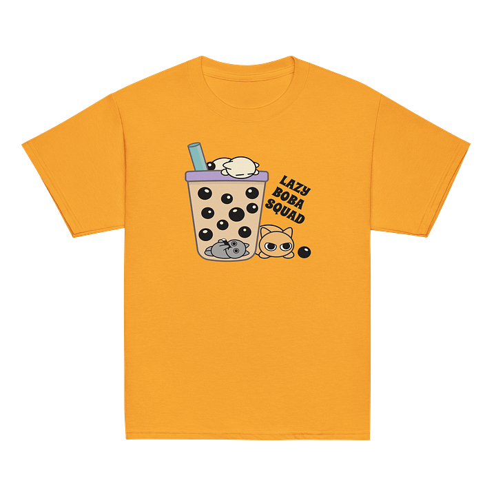 Boba Cat - Unisex Youth Heavyweight T-shirt product image (17)