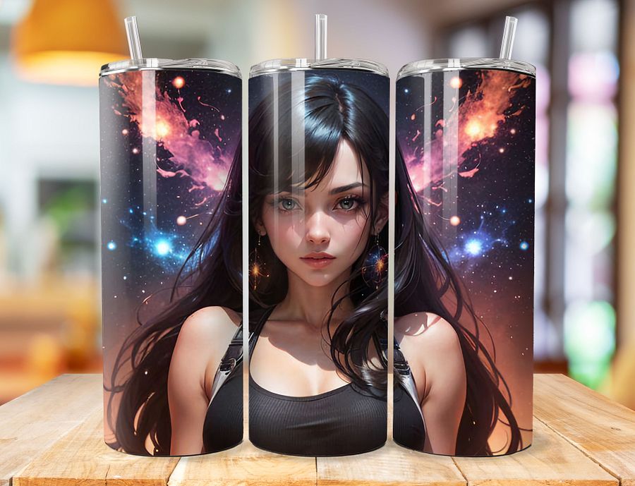 Tifa Lockhart 20 oz Stainless Steel Tumbler – Final Fantasy VII Heroine Design product image (1)